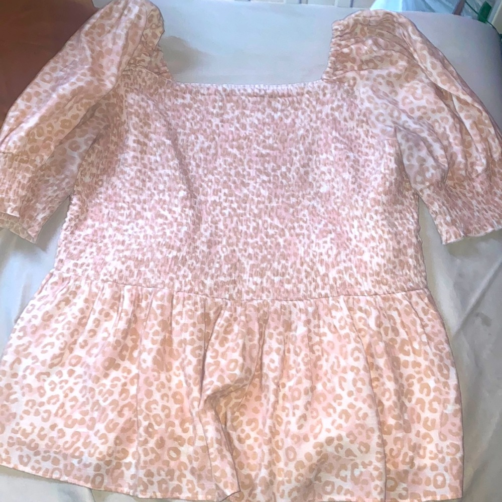 Cheetah Print Blouse